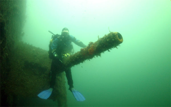 Divers Explore The Scapa Flow Treasures