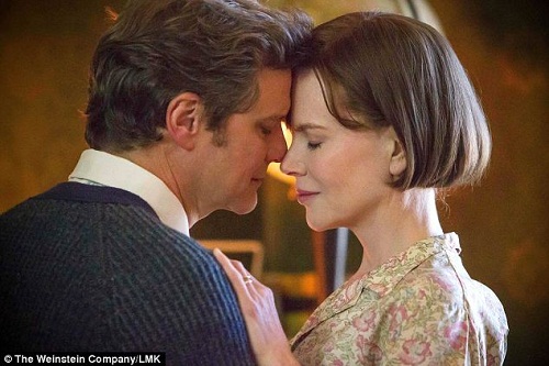Firth and Kidman as Eric and Patti Lomax.