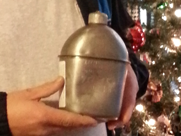 Metal Canteen From Battle Of The Bulge
