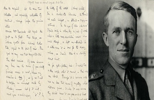 The letter handwritten by Lawrence of Arabia or Thomas Edward Lawrence himself (pictured right) set to be auctioned off by the end of this month and expected to fetch 6,000 pounds. 