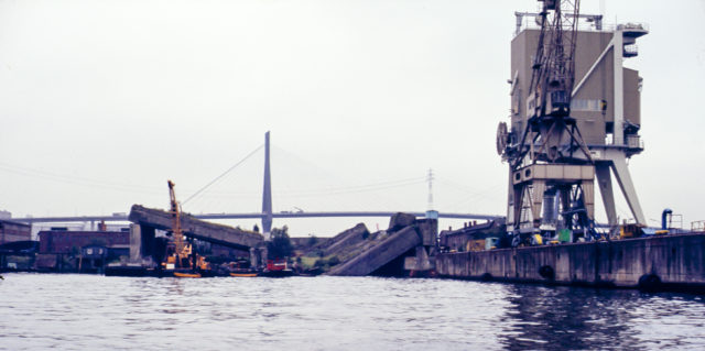 The remains of the Elbe II bunker, photographed in 1981 - Photo Credit