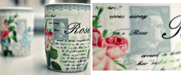 The Hitler Cups: The vintage-looking cups had a faint picture of the notorious German dictator and the equally notorious symbol of the Nazis among its flowery writing prints.