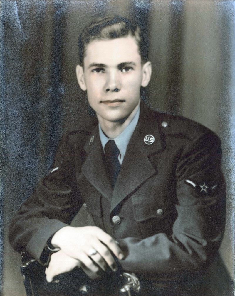 Gibson is pictured above as a young airman while stationed at Eglin Air Force Base in 1951. Courtesy/Joe Gibson