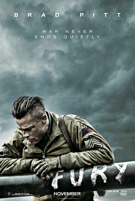 First Fury Poster with Brad Pitt