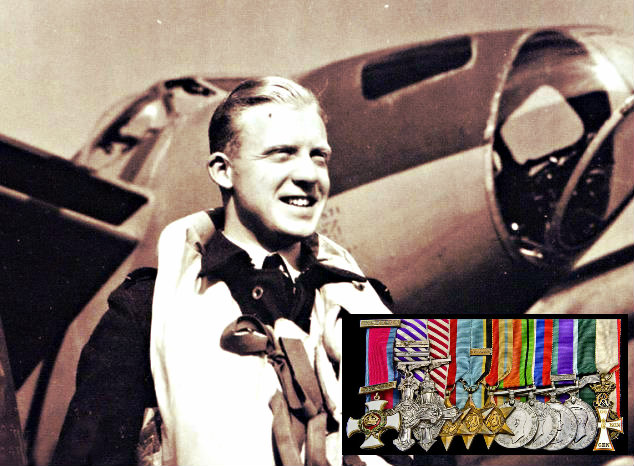 Ted Sismore and his WWII medals