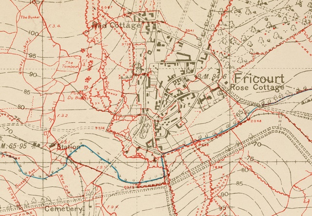 trenches in ww1 map