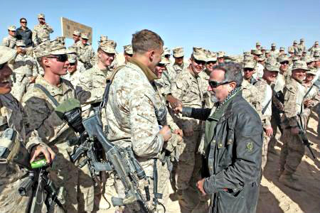 Williams had made it a point to personally talk to soldiers after his performances.