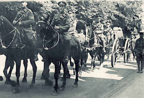 The funeral parade of Sergeant Arthur Lord