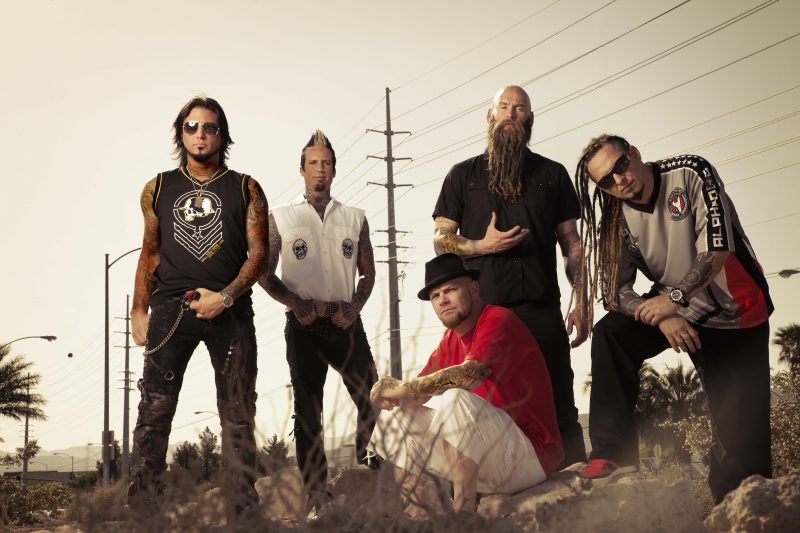 Members of the band Five Finger Death Punch seek to honor and assist wounded warriors through their recent video release of “Wrong Side of Heaven.” The band enjoys a high level of popularity among American troops and has performed before military audiences in the Middle East. Courtesy/Eleven Seven Music 