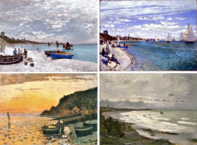 The recently discovered Claude Monet landscape painting closely resembled the works the French artist did on Sainte Adresse.