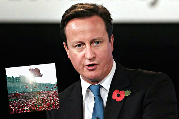 David Cameron Give Commonwealth Leaders Ceramic Poppies