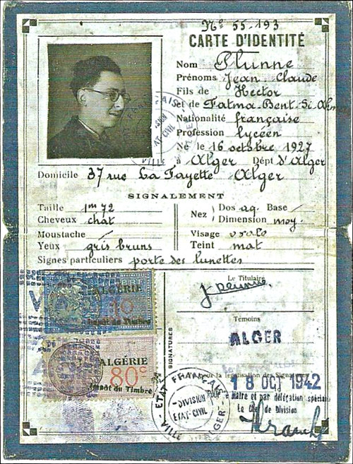 The fake ID Oscar Rosowsky used in his planned escape to Switzerland.