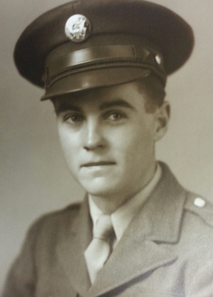 Army veteran Brooks Nicklas pictured above in 1943. The soldier was engaged in combat in the Pacific and later became part of the occupational forces in Japan. Courtesy of Brooks Nicklas  