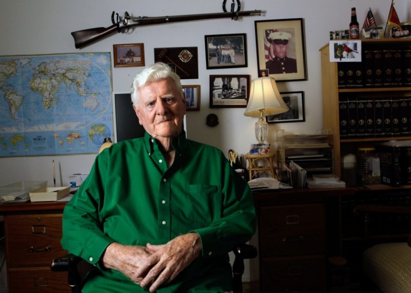 Former Marine and WWII vet Ed McCarron