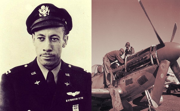 Lowell Steward in 1943 with his WWII war plane in Italy