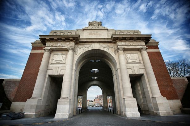 Great War Tours; Menin Gate in Ypres, Belgium