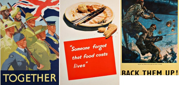 Some of the WWII Posters in the Collection Recently Auctioned