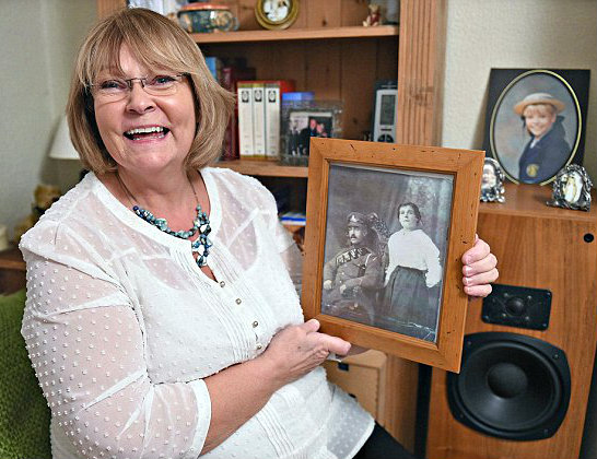 Mrs. Cathy Alderson, the proud granddaughter of William Davies.