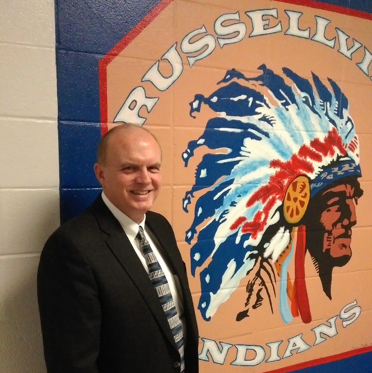 Serving a four-year enlistment in the Air Force, Jerry Hobbs affirms the lessons learned during his military career have helped him instill a spirit of excellence among staff and students in the Russellville (Mo.) School District.  Courtesy/Jeremy P. Ämick   
