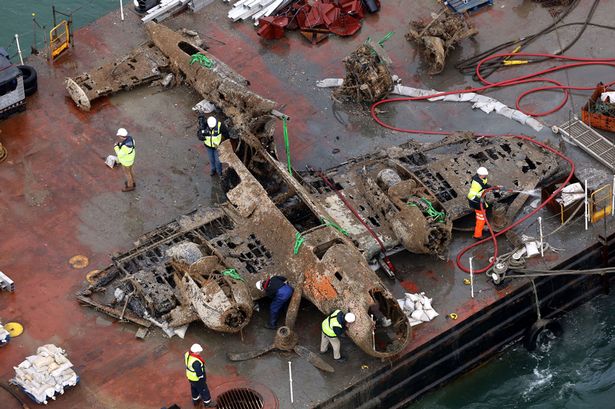 The-remains-of-a-crashed-World-War-II-Dornier-bomber