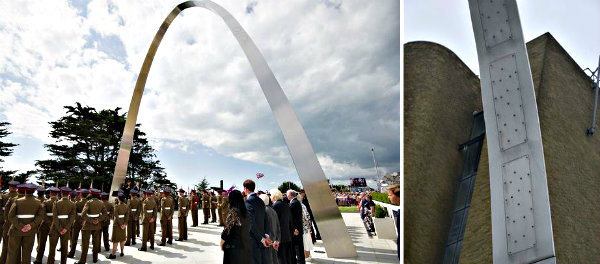 WWI Memorial Arch Already Discoloring after Five Months