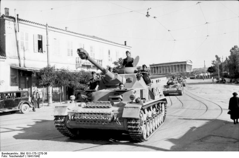 German Panzer IV Ausf. G in Athens (1943). The Temple of Hephaestus can be seen at the background. - Wikipedia