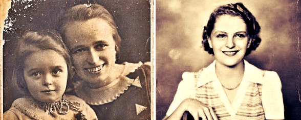 Ursula Miodowski [the five-year-old child with her mother] and Lottie Cassel, Jewish refugees in the Philippines during the Holocaust.