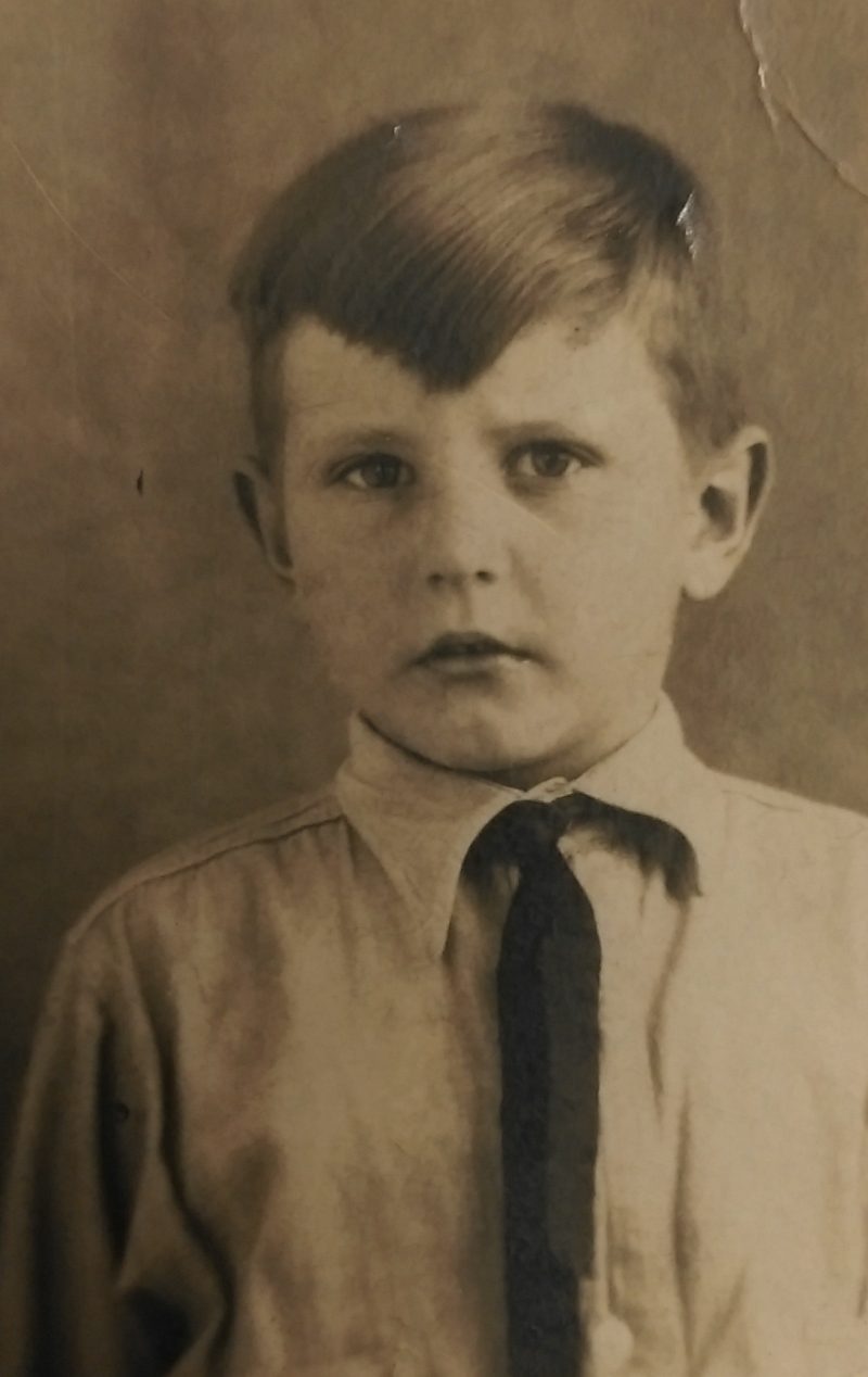 This photograph from the late 1920s or early 1930s shows Walter Lehman as a young boy. He left high school at Russellville, Mo., during his senior year to join the U.S. Army in World War II. Courtesy of Darlene