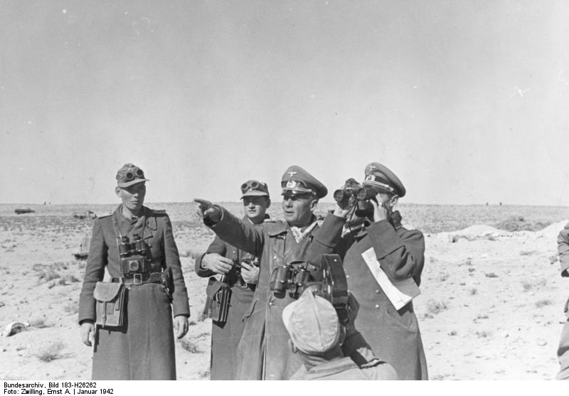 Nordafrika, Rommel inspiziert neue Stützpunkte