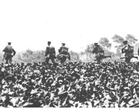 British troops retreating