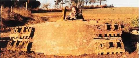 Tiger II turret recovered in France in 2001