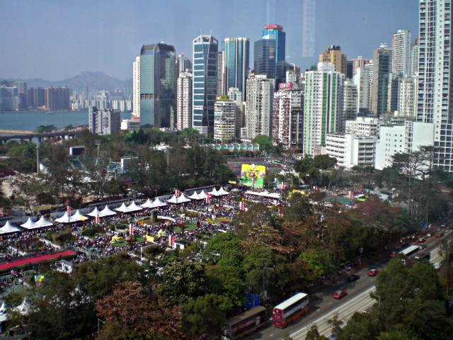 Hong Kong's Victoria Park, the scene of one of the vintage explosives find this Wednesday.