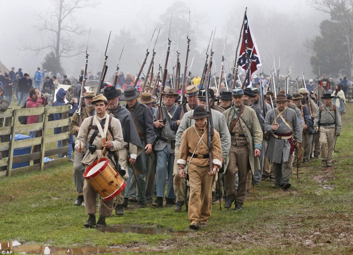 A reenactment of a Confederate surrender brings back memories of the