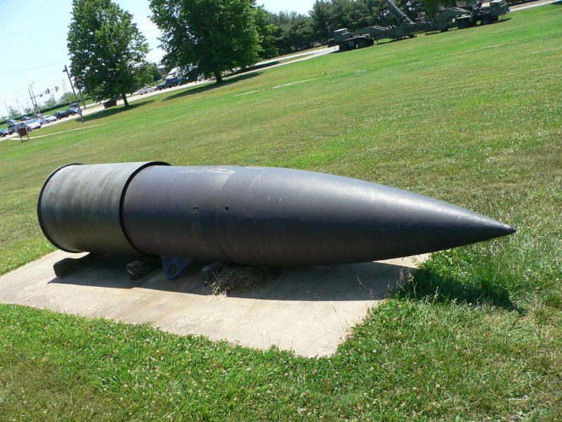 800 mm shell, used by Schwerer Gustav and Dora. Largest gun in