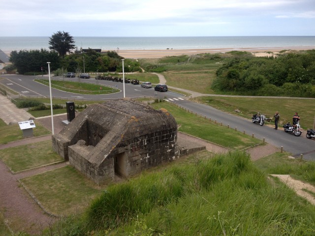 Blockhaus, Normandy with Omaha Beach 2015