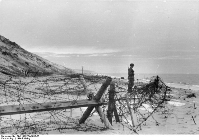 Atlantikwall, Wachtposten am Strand