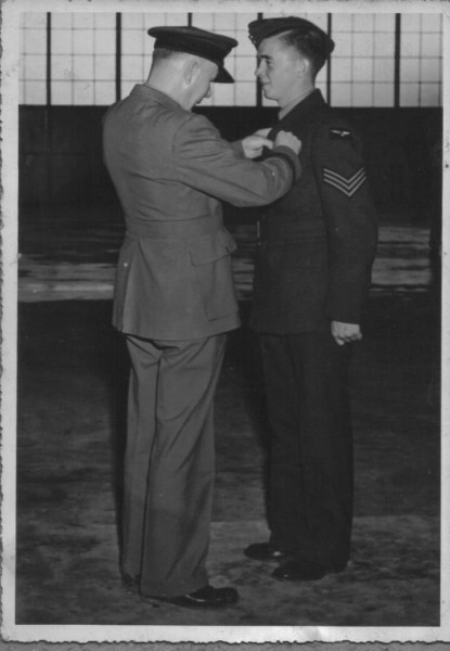 John McFarland's 1943 presentation of Air Observers (Navigators) Wings