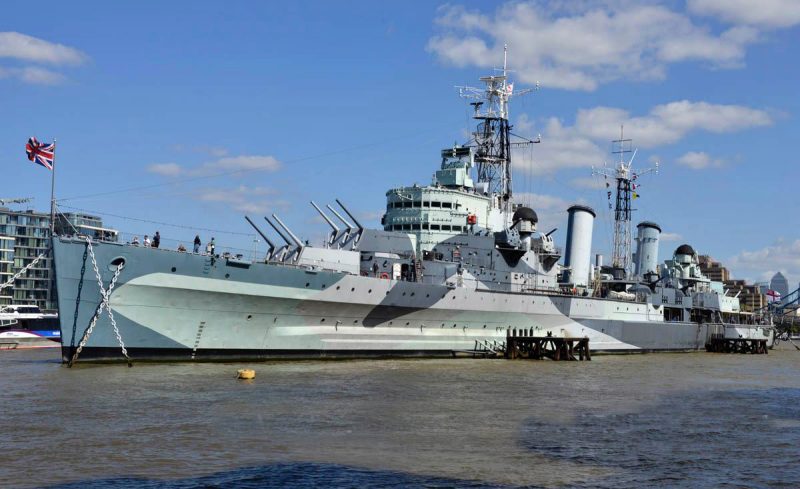 HMS Belfast London. UK 
Pic copyright: www.thetraveltrunk.net