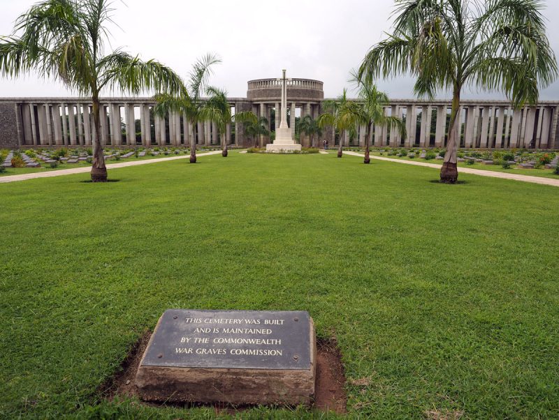 Portland Stone cross. The Kaukkuan Cemetery in now Yangon (Rangoon). Picture By: www.thetraveltrunk.net