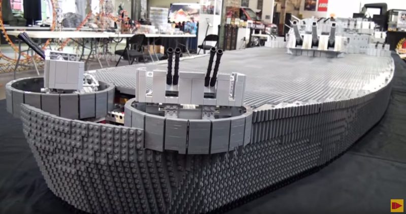 World's largest LEGO ship – Missouri WWII battleship | War History Online