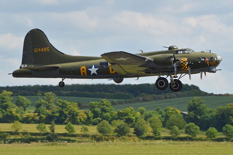 B-17 "Sally B" was used in the movie Memphis Belle to look like the Famous B-17 and was used for scenes requiring pyrotechnics such as smoke and sparks indicating machine gun "hits"