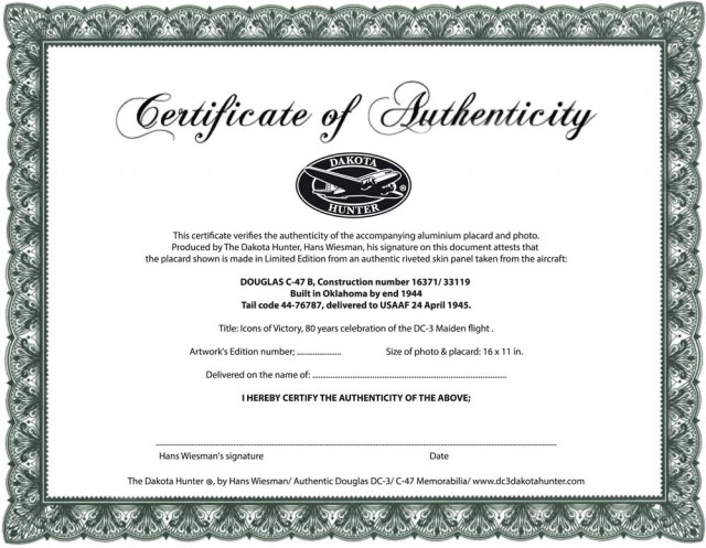 Certificate-of-Authenticity-Dakota-Hunter-colored2