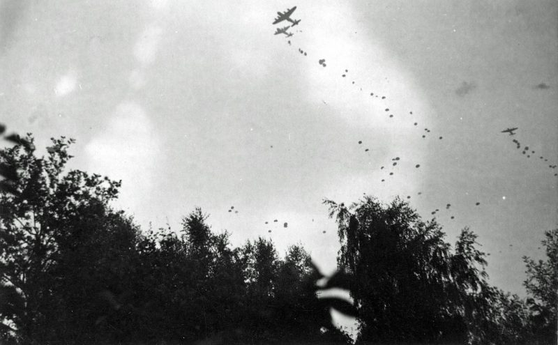 A supply drop at Arnhem