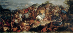 Alexander of Macedon faces the Greek mercenaries of Memnon of Rhodes on the banks of the Granicus - the first battle of his conquest of Asia.