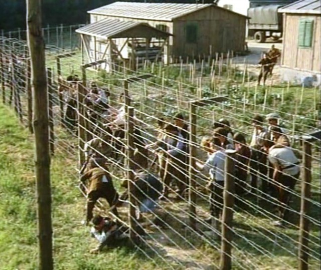 A still from the movie "Escape From Sobibor"