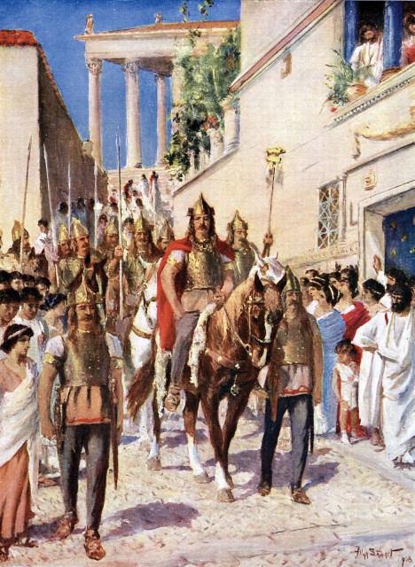Alaric of the Visigoths was the first barbarian king to capture Rome in 800 years.