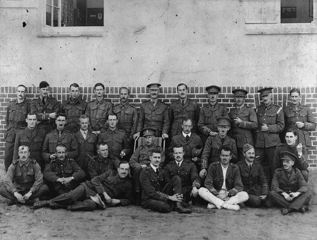 Canadian prisoners of war at a camp near Krefeld, Germany taken in 1917