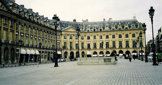 Place Vendôme, amb el Hotel Ritz a l´esquerra