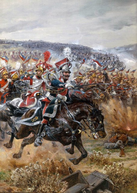 Richard Caton Woodville's "Charge of the Polish chevau-legers" at the Battle of Leipzig