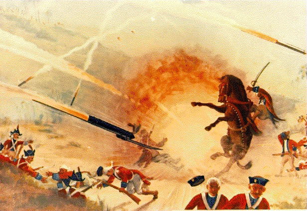 In the year 1780 the British began to annex the territories of the Sultanate of Mysore, during the Second Anglo-Mysore War. The British battalion was defeated during the Battle of Guntur, by the forces of Hyder Ali, who effectively utilized Mysorean rockets and Rocket artillery against the closely massed British forces.